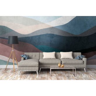   AS CREATION The Wall 38255-1 kék hegység mintás grafikus digitális panel