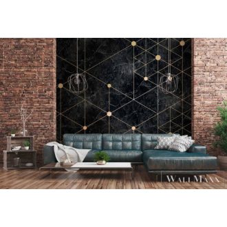   AS CREATION The Wall 38260-1 fekete márvány mintás modern digitális panel