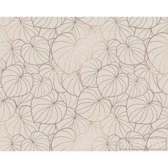   AS CREATION The Wall 38280-1 bézs levél mintás grafikus digitális panel
