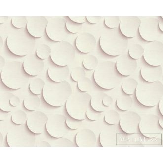   AS CREATION The Wall 38283-1 szürke, fehér Tér-hatású 3D-mintás Modern vlies digitális panel