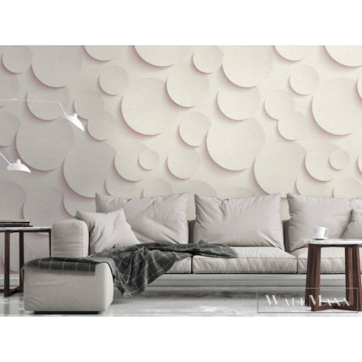 AS CREATION The Wall 38283-1 szürke, fehér Tér-hatású 3D-mintás Modern vlies digitális panel