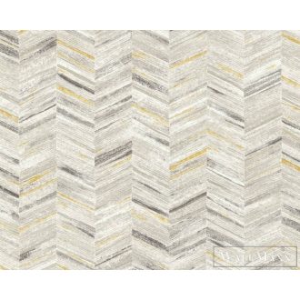   AS CREATION Geo Effect 38309-3 törtfehér parkettamintás tapéta