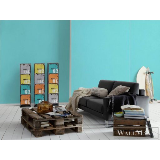 AS Creation Little Love 38313-6 kék Egyszínű Uni tapéta