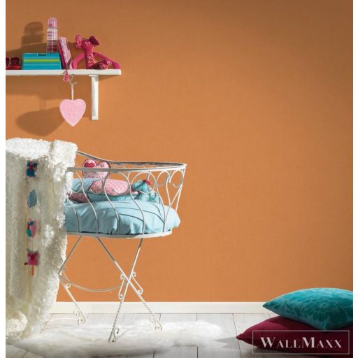 AS Creation Little Love 38326-6 narancssárga Egyszínű Uni tapéta