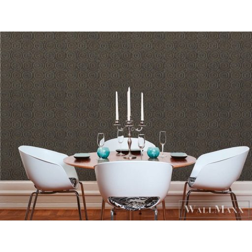 AS Creation Geo Effect 38352-2 fekete, réz, arany Tér-hatású 3D-mintás Geometriai vlies tapéta