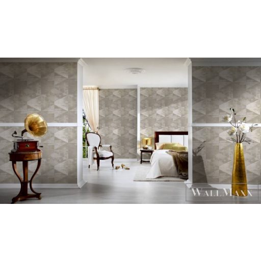 AS Creation Geo Effect 38353-3 bézs, réz, arany Tér-hatású 3D-mintás Geometriai vlies tapéta