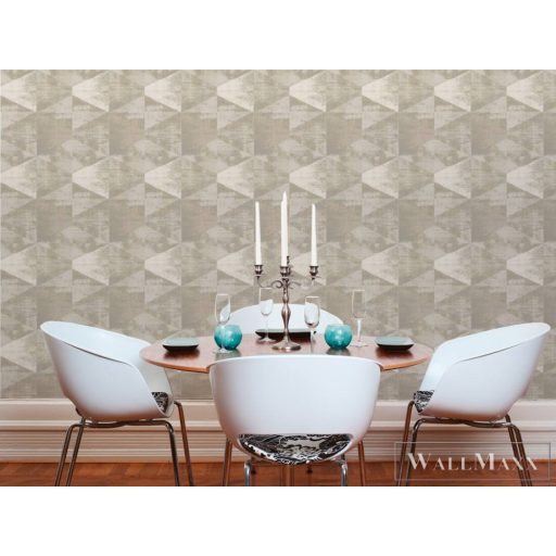 AS Creation Geo Effect 38353-3 bézs, réz, arany Tér-hatású 3D-mintás Geometriai vlies tapéta