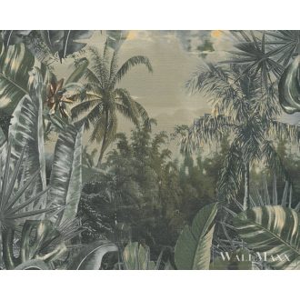   AS CREATION My Home My Spa 38356-3|Természet jellegű zöld dzsungel mintás tapéta