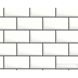   AS Creation My Home My Spa 38357-2 antracit, törtfehér, fehér Tégla mintás Térhatású vlies tapéta