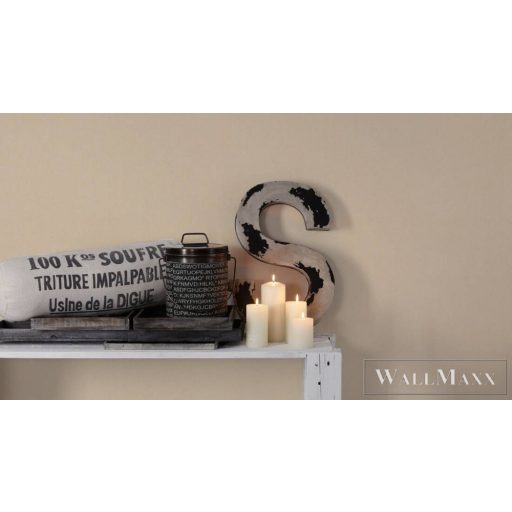 AS Creation Dream Flowery 38361-7 krémszínű, sárga Egyszínű Uni gyapjú-rost tapéta