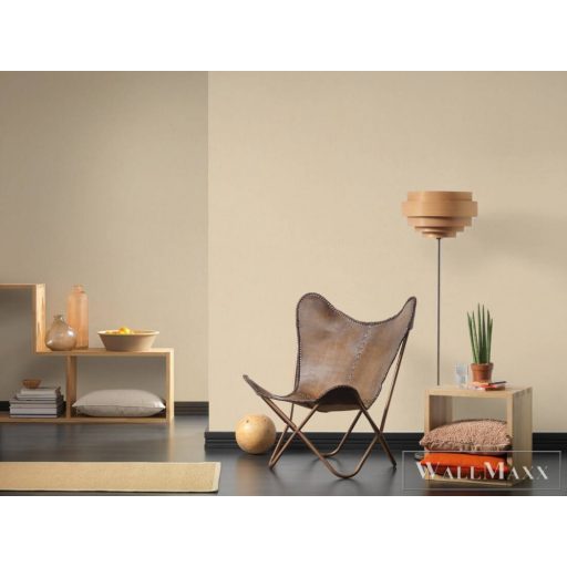 AS Creation Dream Flowery 38361-7 krémszínű, sárga Egyszínű Uni gyapjú-rost tapéta