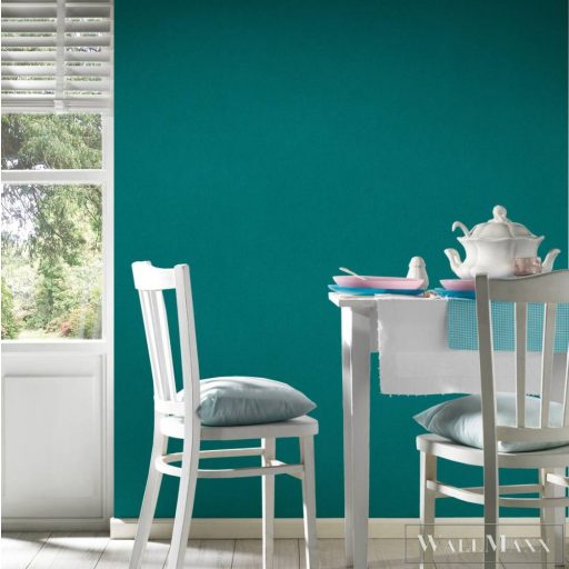 AS Creation Dream Flowery 38362-4 kék, zöld Egyszínű Uni gyapjú-rost tapéta