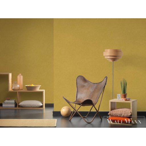 AS Creation Dream Flowery 38365-5 sárga Egyszínű Uni gyapjú-rost tapéta