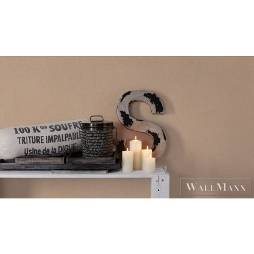 AS Creation Dream Flowery 38368-6 bézs Egyszínű Uni gyapjú-rost tapéta