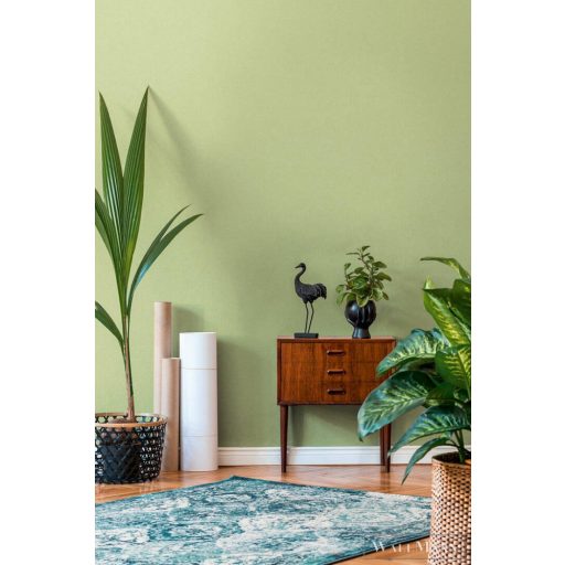 AS Creation Dream Flowery 38374-7 zöld Egyszínű Uni gyapjú-rost tapéta