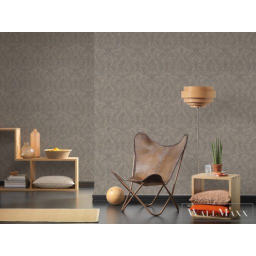 AS CREATION Alberto 38381-2 ezüst barokk mintás elegáns XXL tapéta