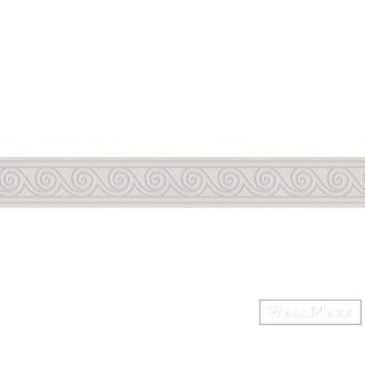   AS CREATION Only Borders 38401-0 ezüst hullámos klasszikus bordűr