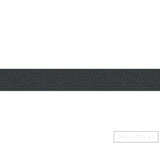   AS CREATION Only Borders 38404-1 sötét hullámos klasszikus bordűr