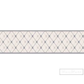   AS CREATION Only Borders 38421-8 krémszínű háló mintás modern bordűr