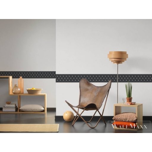 AS CREATION Only Borders 38422-5 sötét háló mintás modern bordűr