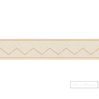   AS CREATION Only Borders 38441-6 bézs hullámos modern bordűr