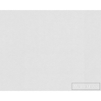   AS CREATION MeisterVlies Create 38453-1 fehér legyező mintás festhető tapéta
