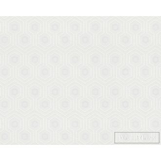   AS CREATION MeisterVlies7 38479-1 fehér geometrikus festhető tapéta