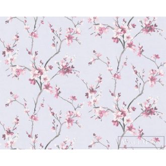   AS CREATION Alberto 38500-1 piros virág mintás japán XXL tapéta