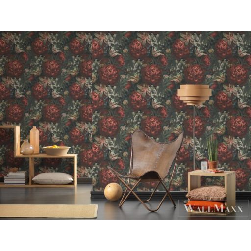 AS CREATION PintWalls 38509-1 vörös rózsa mintás elegáns tapéta