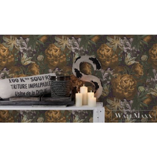 AS CREATION PintWalls 38509-2 arany rózsa mintás elegáns tapéta