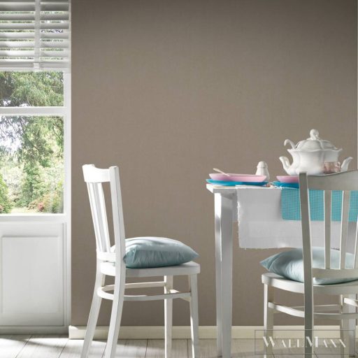 AS CREATION Pure Elegance 38512-3 barna szövet uni tapéta