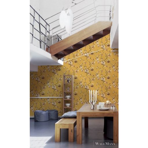 AS CREATION Desert Lodge 38520-1 sárga natúra tapéta