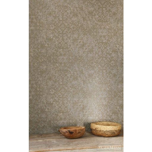 AS Creation Desert Lodge 38521-3 bézs, törtfehér Textil mintás Klasszikus vlies tapéta