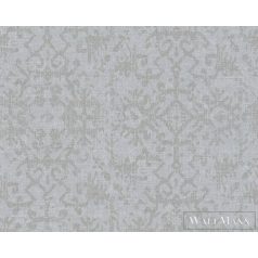   AS Creation Desert Lodge 38521-4 törtfehér, fémhatású, ezüst Textil mintás Klasszikus vlies tapéta