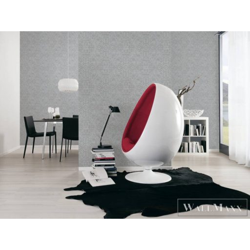 AS Creation Desert Lodge 38521-4 törtfehér, fémhatású, ezüst Textil mintás Klasszikus vlies tapéta