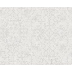   AS Creation Desert Lodge 38521-5 fémhatású, ezüst, fehér Textil mintás Klasszikus vlies tapéta