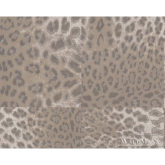   AS CREATION Desert Lodge 38523-2 bézs leopárdmintás tapéta