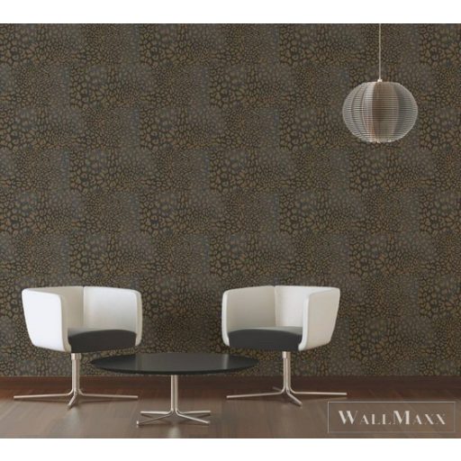 AS CREATION Desert Lodge 38523-4 arany leopárdmintás tapéta