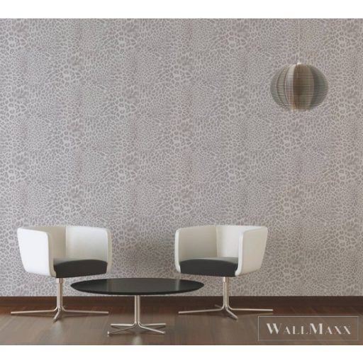 AS CREATION Desert Lodge 38523-5 törtfehér leopárdmintás tapéta