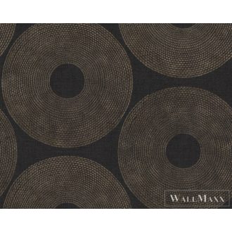 AS CREATION Desert Lodge 38524-2 arany geometriai tapéta