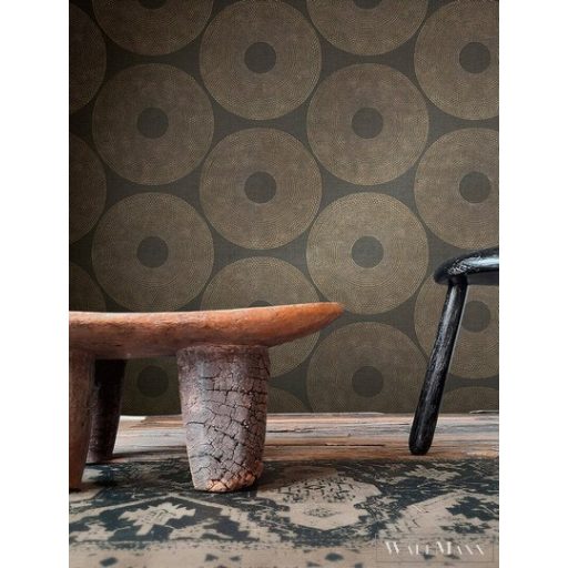 AS CREATION Desert Lodge 38524-2 arany geometriai tapéta