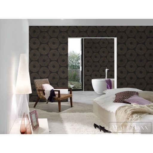 AS CREATION Desert Lodge 38524-2 arany geometriai tapéta