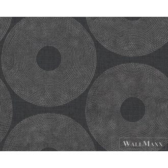 AS CREATION Desert Lodge 38524-3 ezüst geometriai tapéta