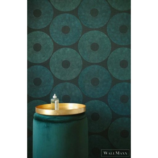 AS CREATION Desert Lodge 38524-4 kék geometriai tapéta