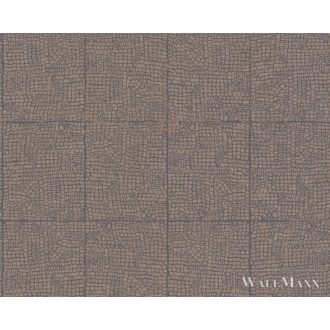 AS CREATION Desert Lodge 38526-4 bézs mozaikmintás tapéta