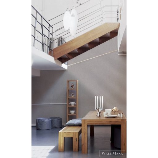 AS Creation Desert Lodge 38528-6 bézs, törtfehér, taupe Textil mintás Klasszikus vlies tapéta