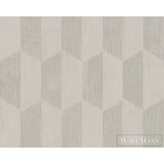   AS Creation Geo Effect 38592-2 törtfehér Tér-hatású 3D-mintás Geometriai vlies tapéta