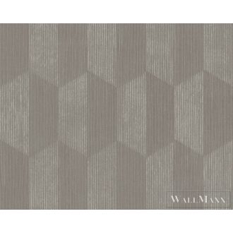   AS Creation Geo Effect 38592-3 bézs, törtfehér, taupe Tér-hatású 3D-mintás Geometriai vlies tapéta