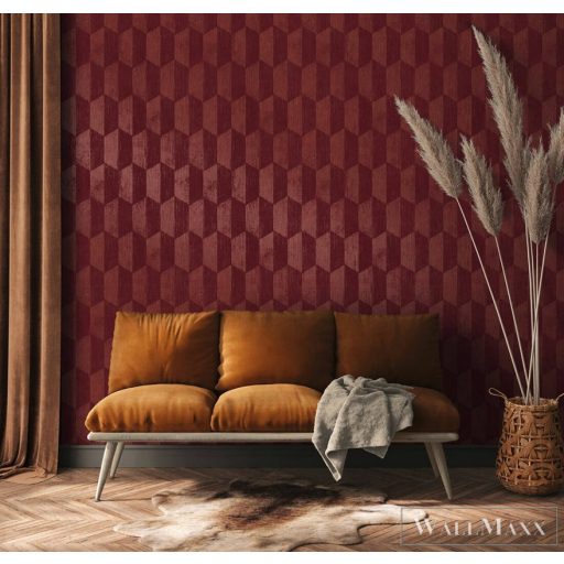 AS Creation Geo Effect 38592-5 arany, fémhatású, lila Tér-hatású 3D-mintás Geometriai vlies tapéta