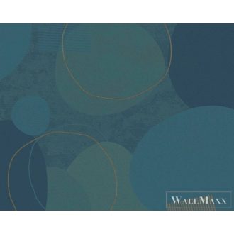 AS CREATION Geo Effect 38595-3 kék körös tapéta